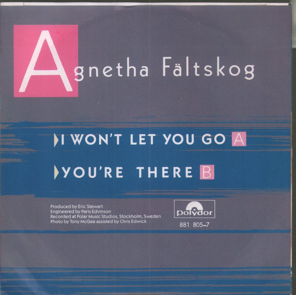 Agnetha Fältskog - I Won't Let You Go - 7 Inch