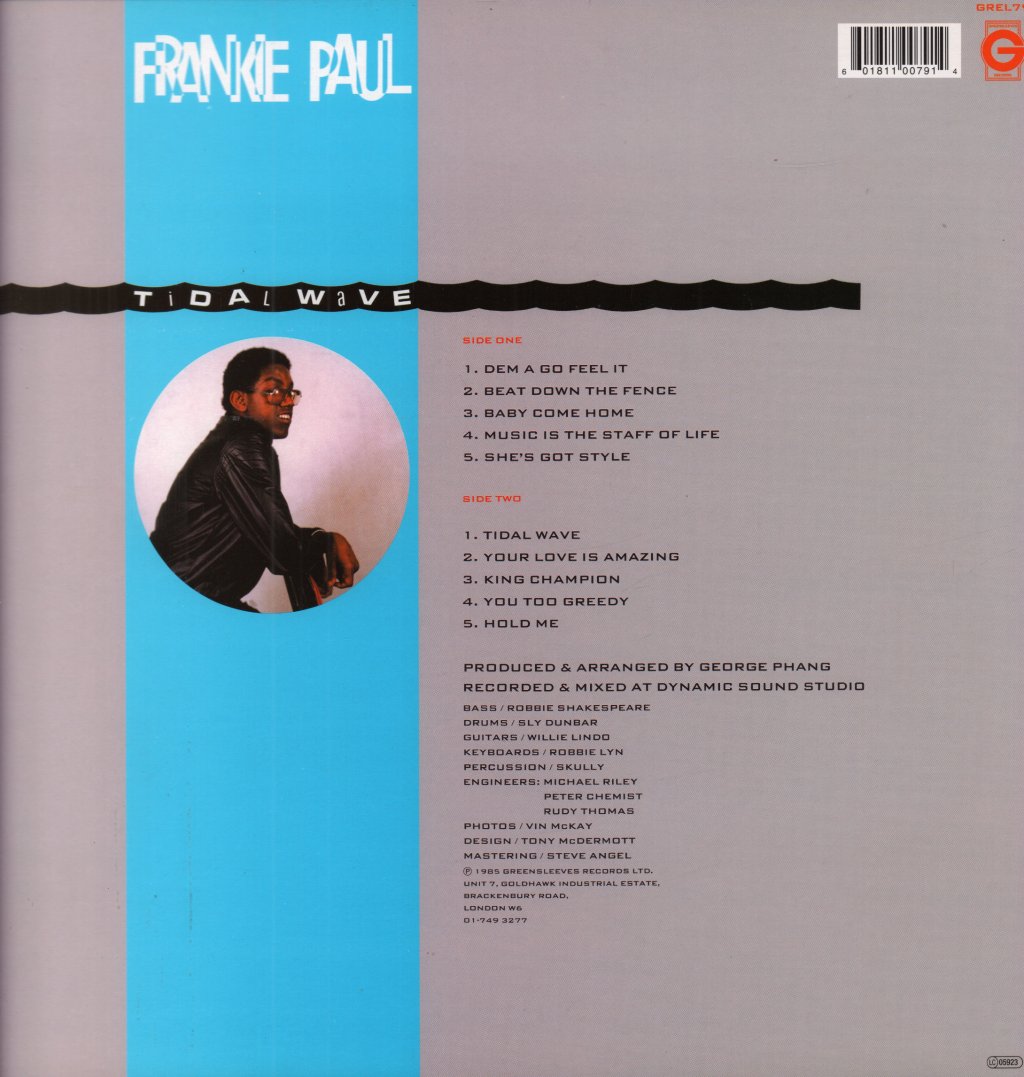 Frankie Paul - Tidal Wave - Lp