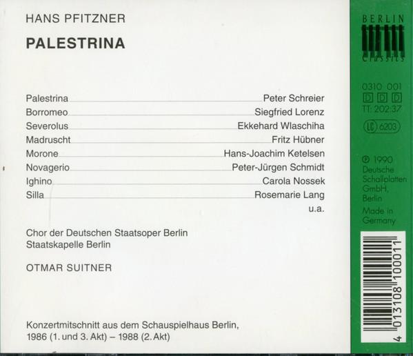 Staatskapelle Berlin, Otmar Suitner - Hans Pfitzner - Palestrina - Triple Cd