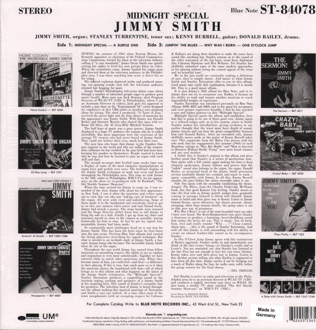 Jimmy Smith - Midnight Special - Lp