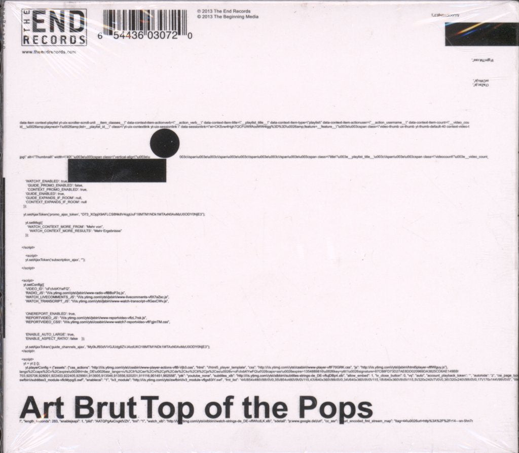 Art Brut - Top Of The Pops - Double Cd