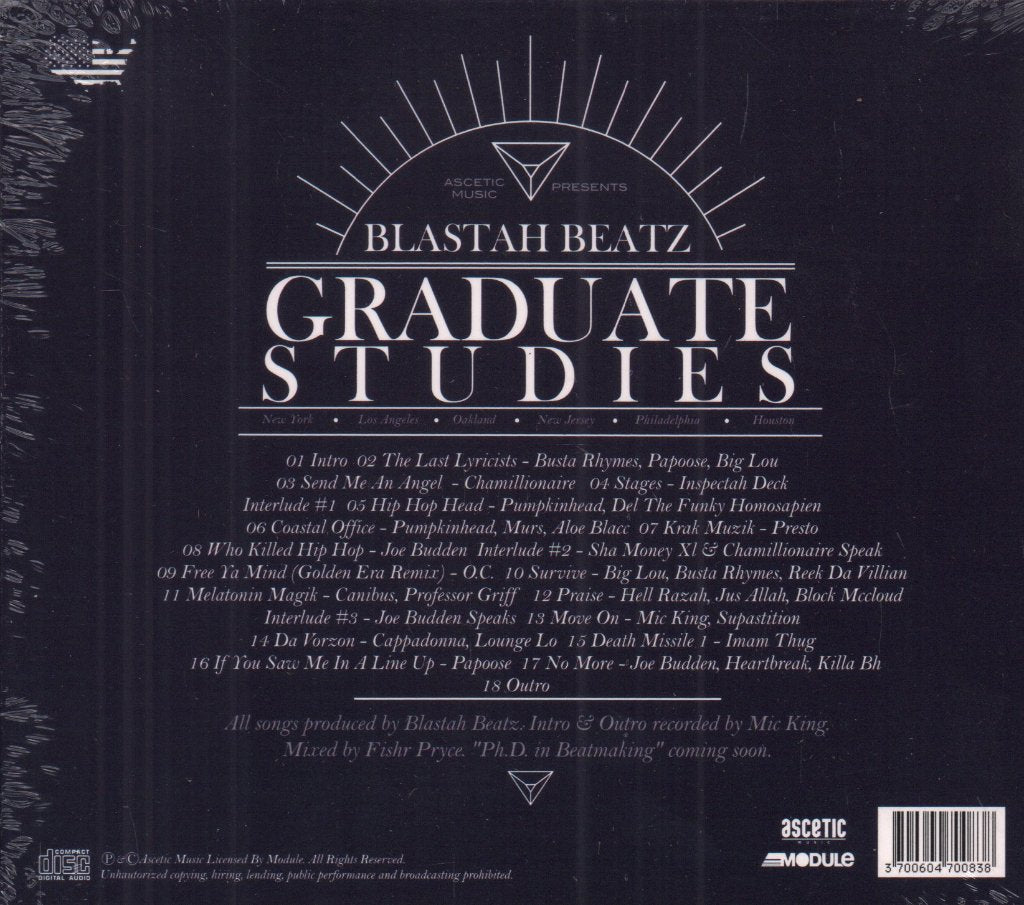 Blastah Beatz - Graduate Studies - Cd