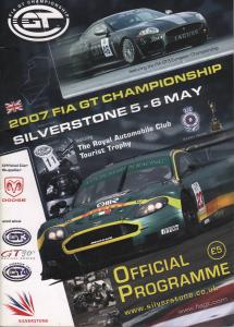 2007 Fia Gt Championship - Silverstone 5/6 May 2007 - Programme