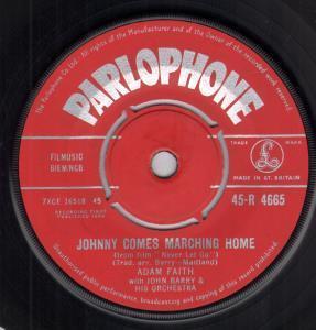 Adam Faith - Johnny Comes Marching Home - 7 Inch