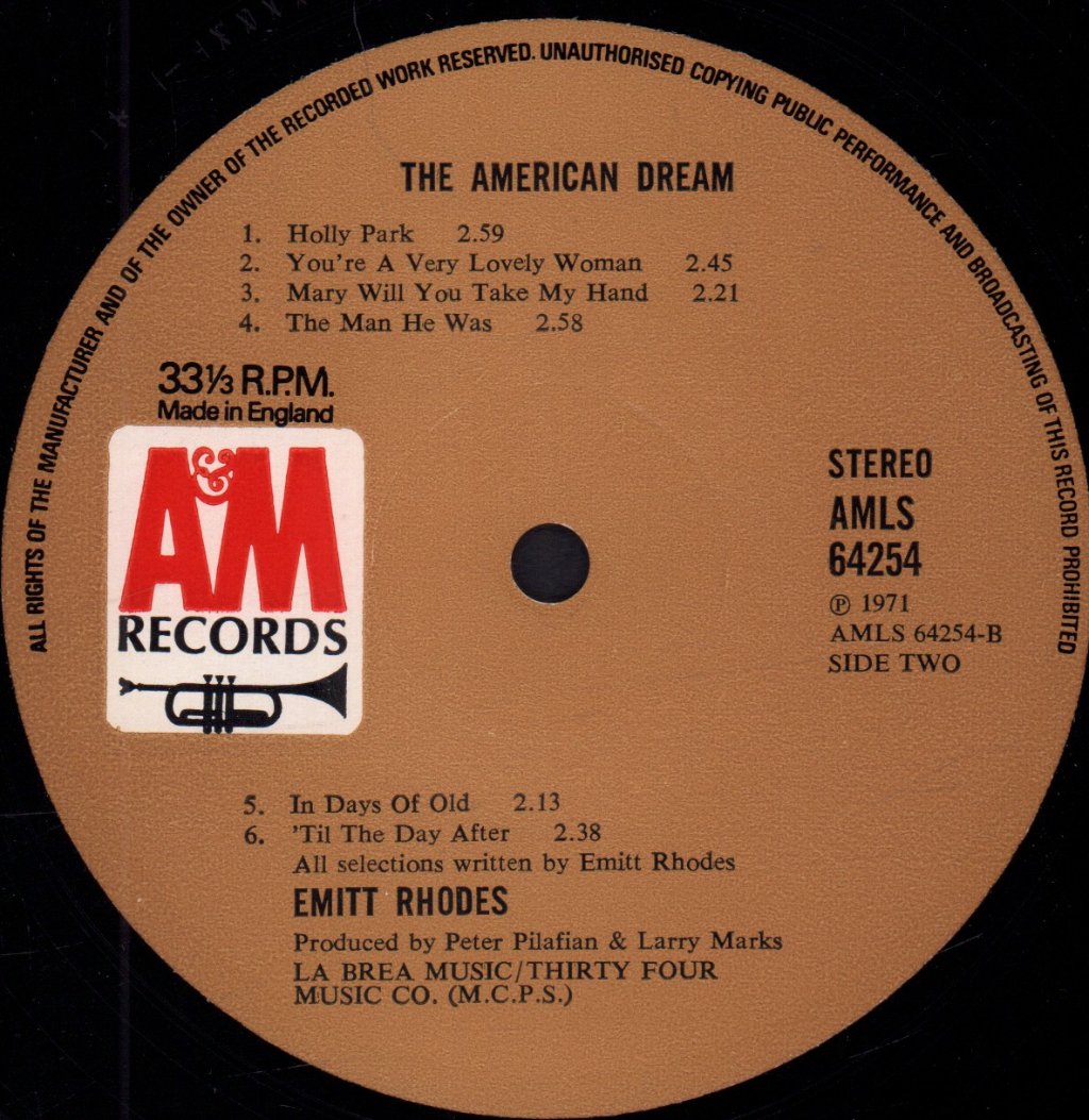 Emitt Rhodes - American Dream - Lp