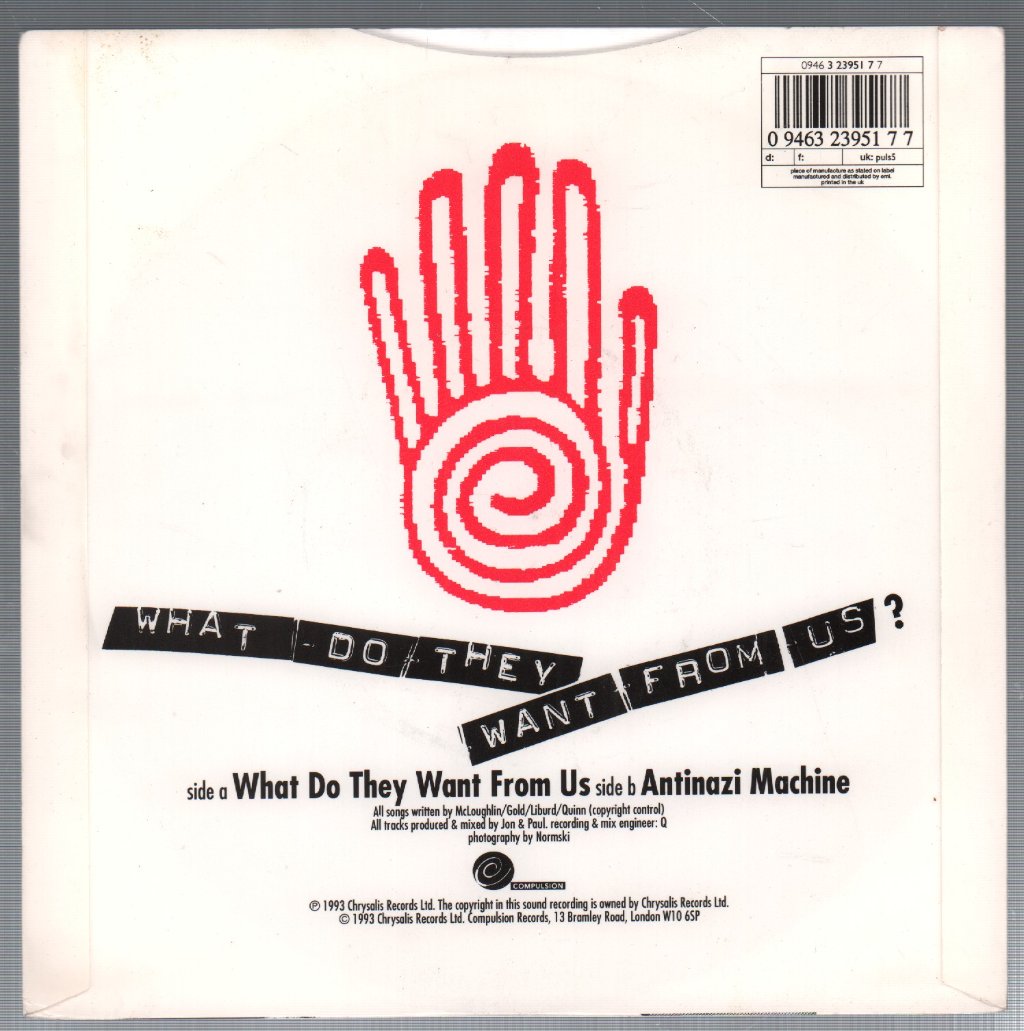 2 Tribes - What Do They Want From Us - 7 Inch