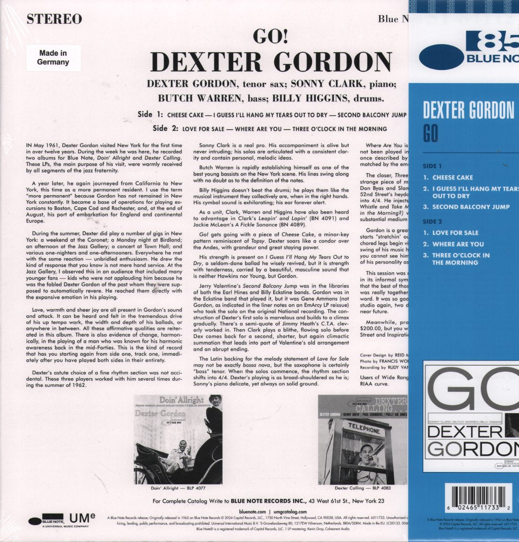 Dexter Gordon - Go! - Lp