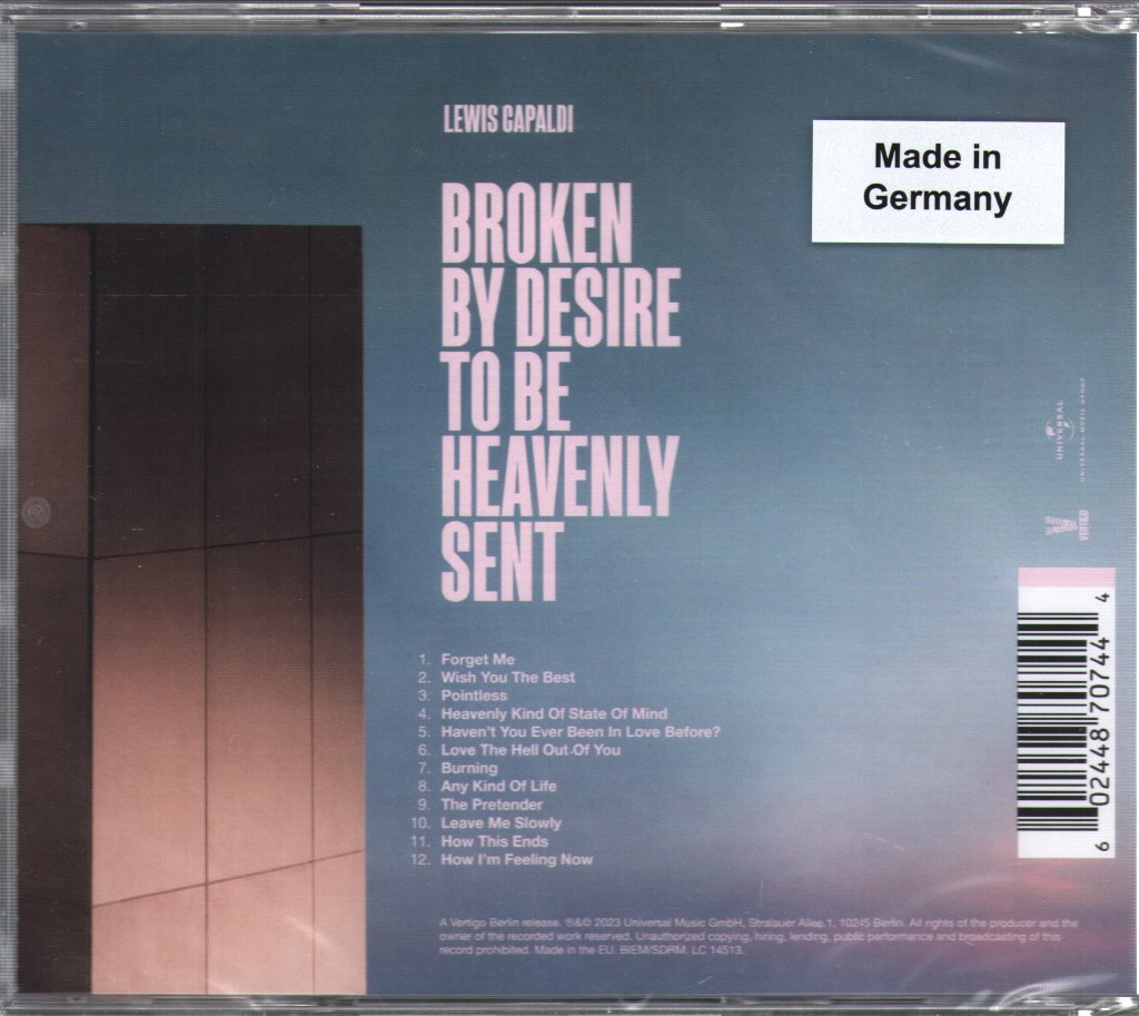 Lewis Capaldi - Broken By Desire To Be Heavenly Sent - Cd