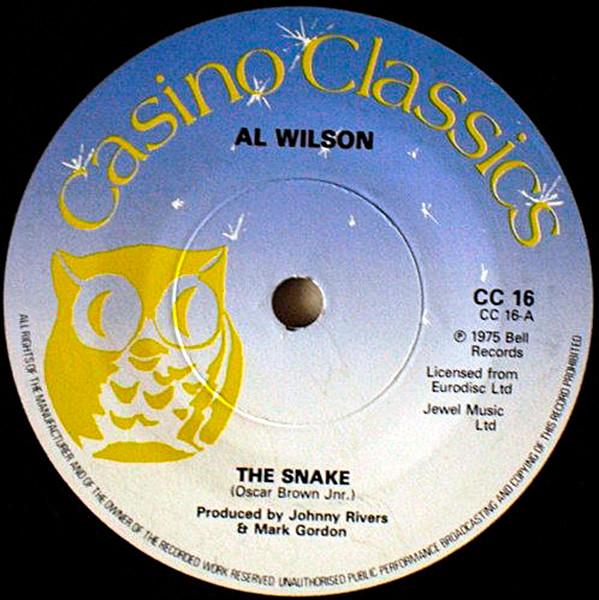 Al Wilson / Toys - Snake / A Lovers Concerto - 7 Inch