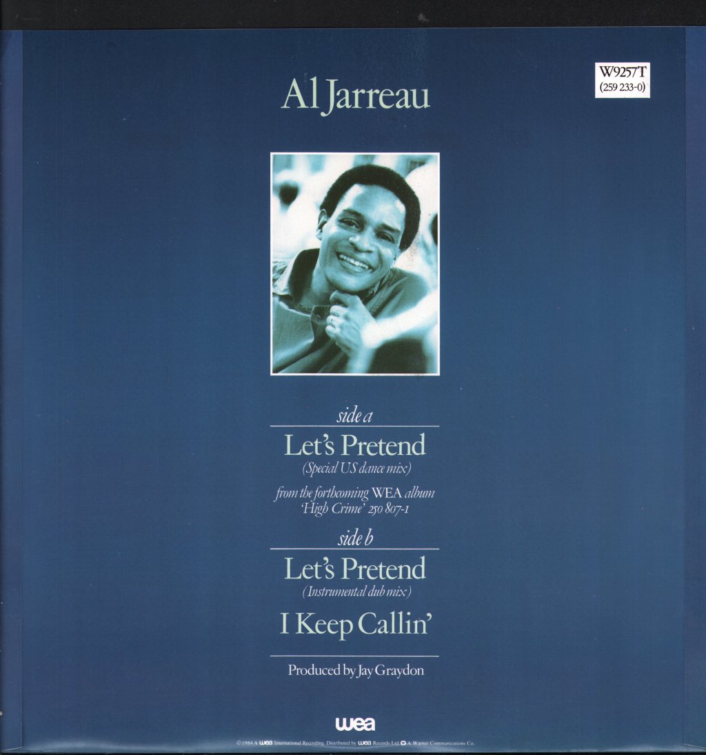 Al Jarreau - Let's Pretend / I Keep Callin' - 12 Inch