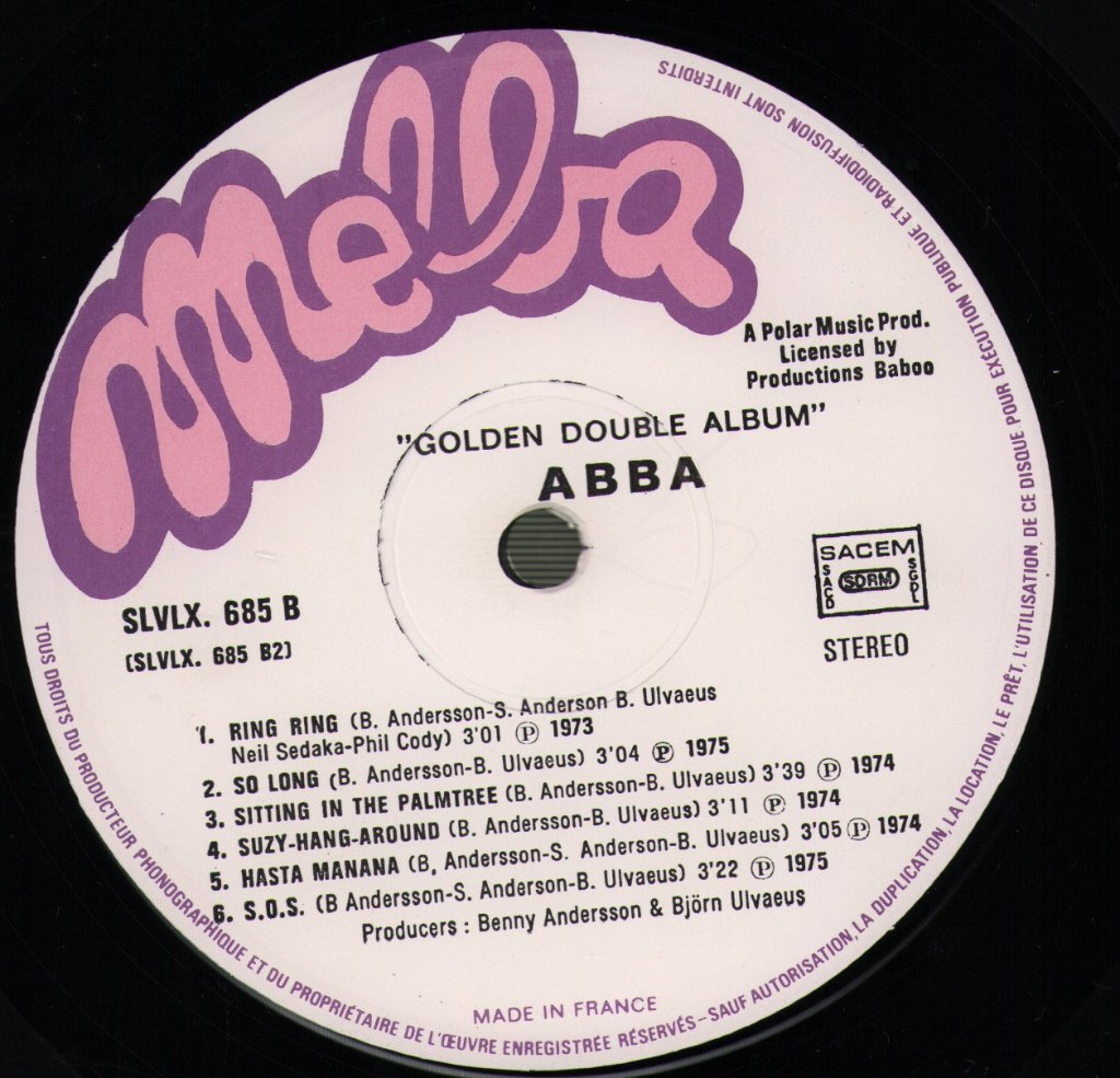 ABBA - Golden Double Album - Double Lp