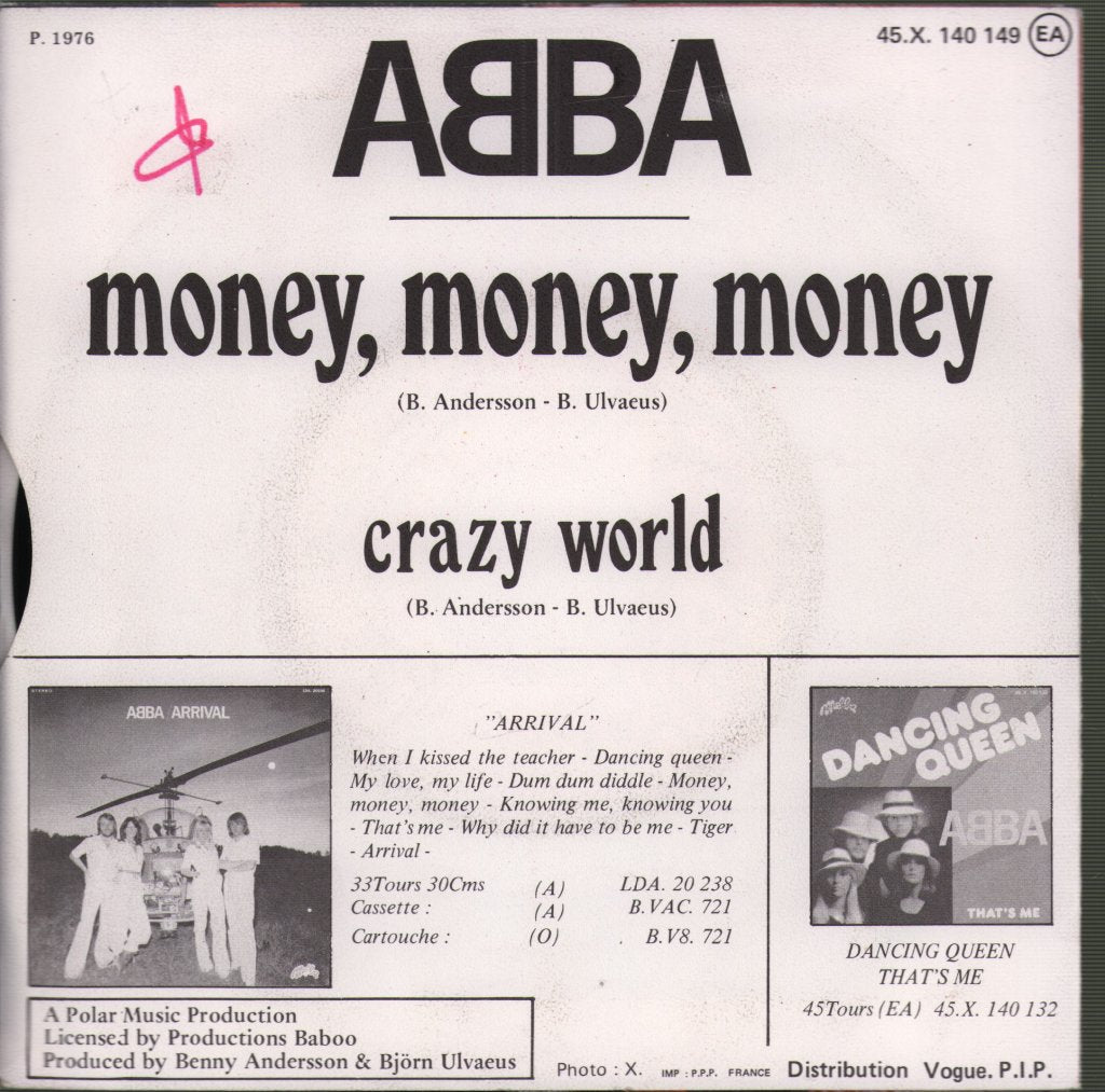 ABBA - Money Money Money - 7 Inch