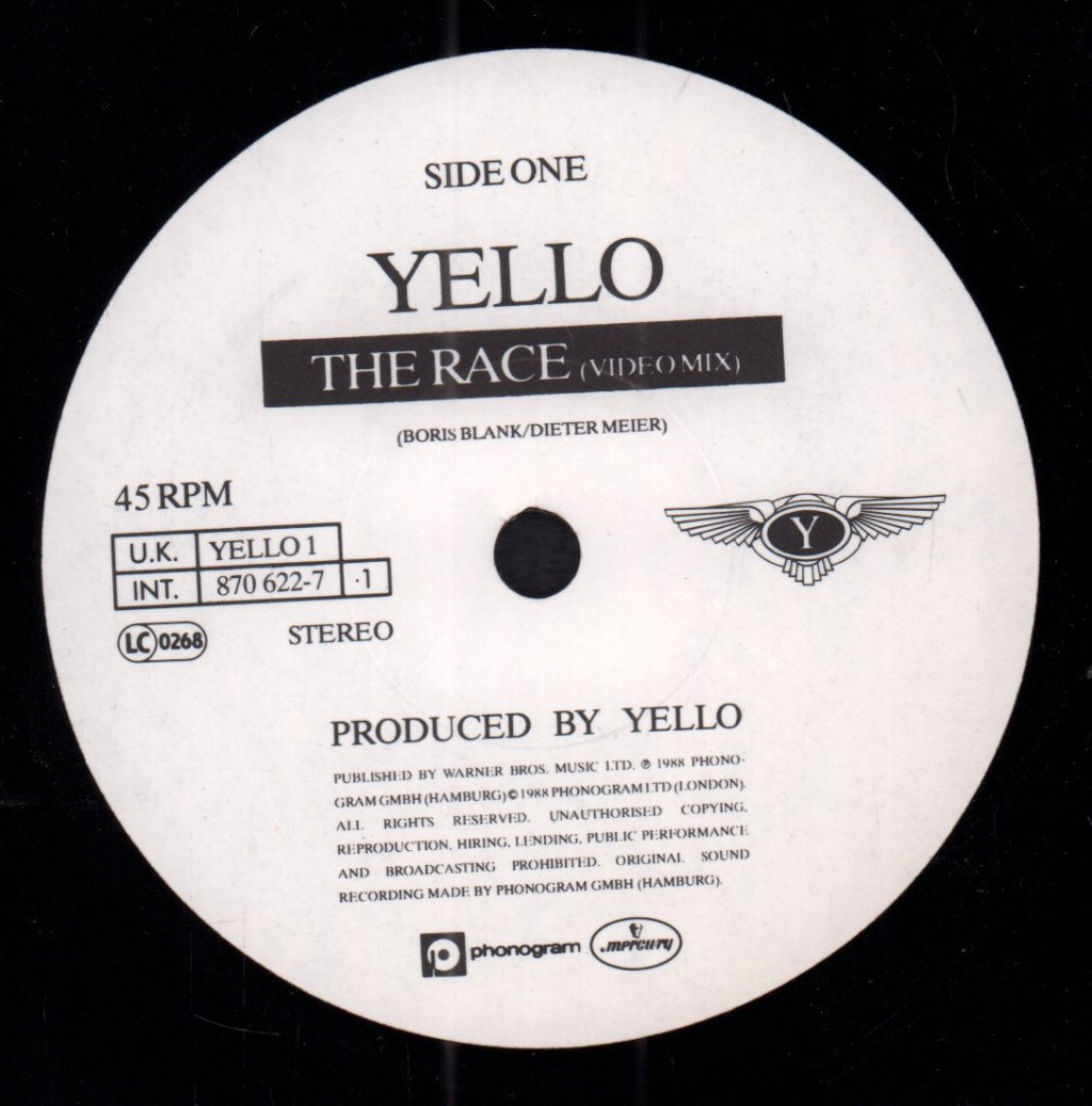 Yello - Race - 7 Inch