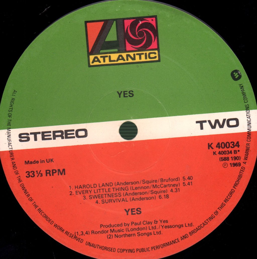 Yes - Yes - Lp