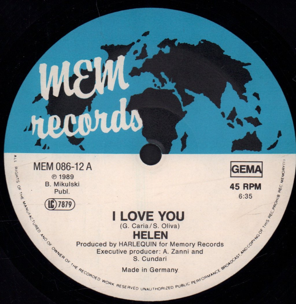 Helen - I Love You - 12 Inch