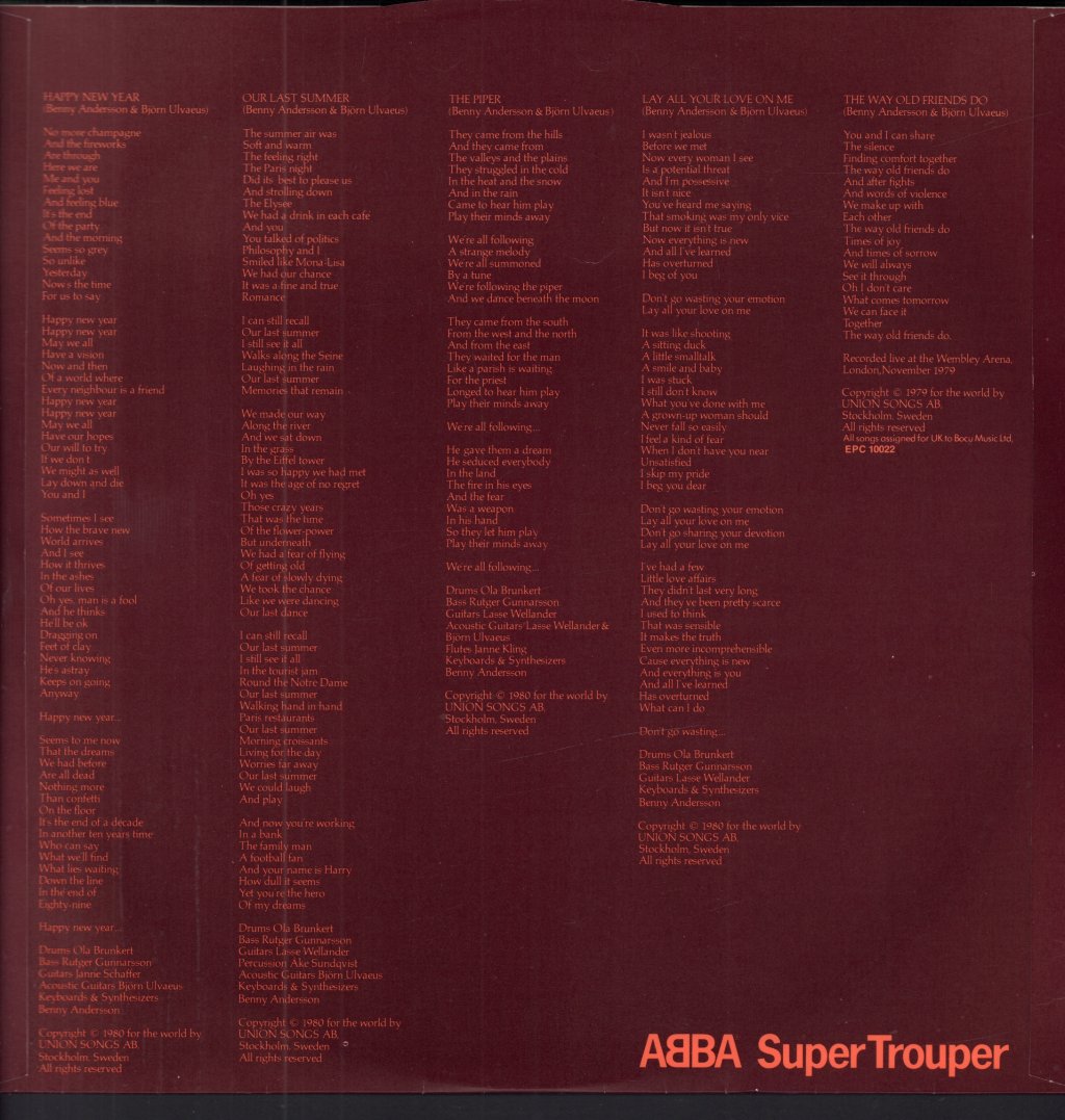 ABBA - Super Trouper - Lp