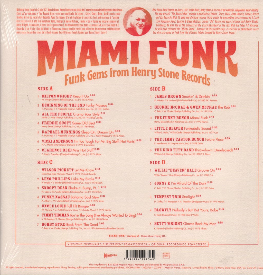 Various Artists - Miami Funk (Funk Gems From Henry Stone Records) - Double Lp