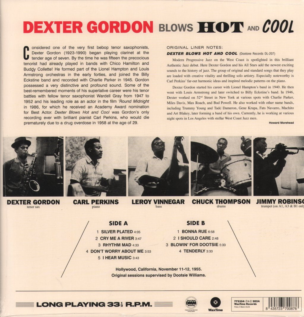 Dexter Gordon - Blows Hot and Cool - Lp