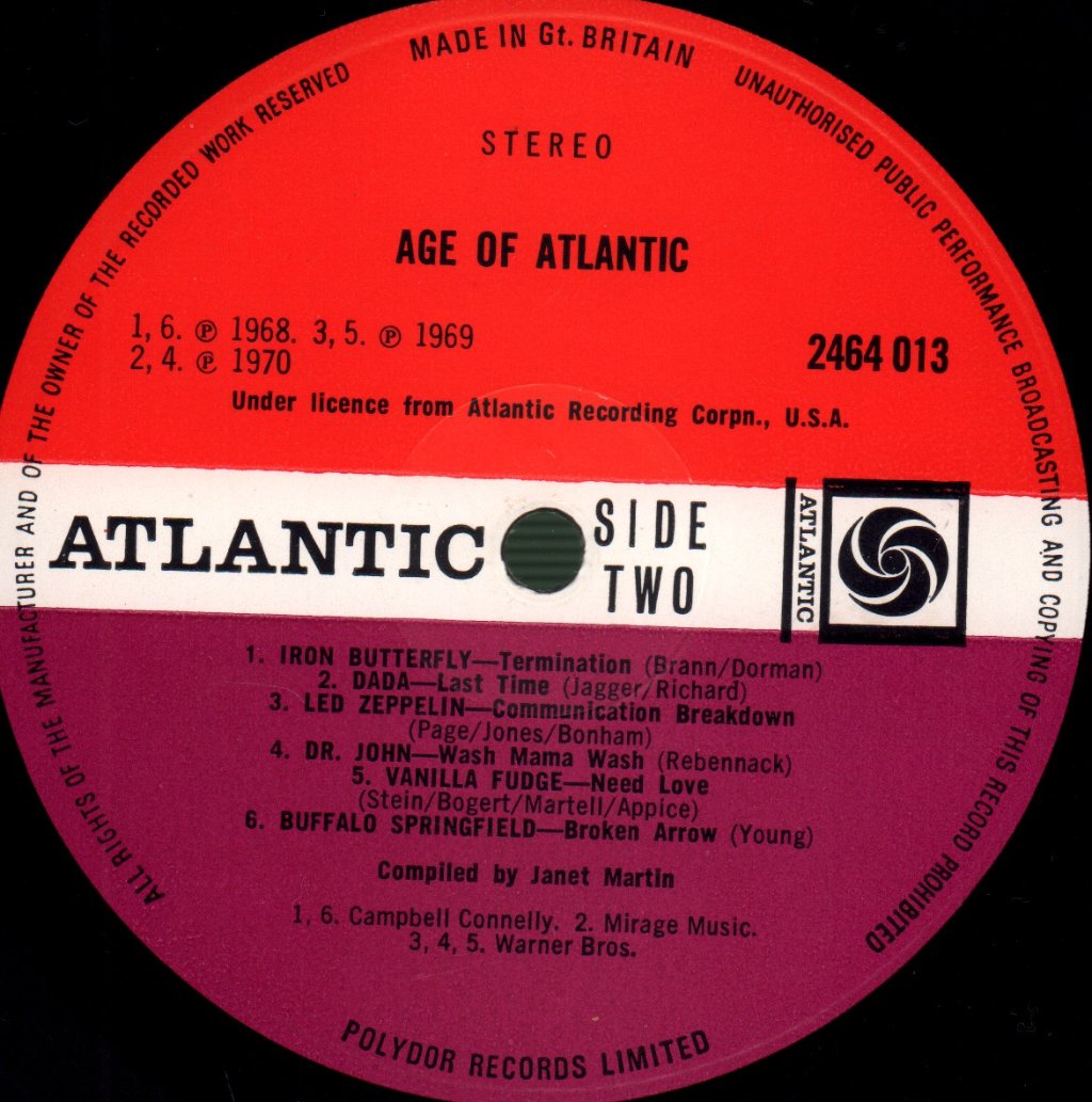 Various Artists - Age Of Atlantic - Lp