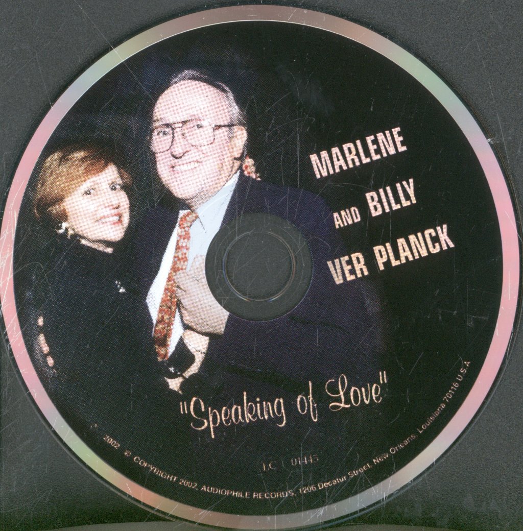 Marlene And Billy Ver Planck - Speaking Of Love - Cd