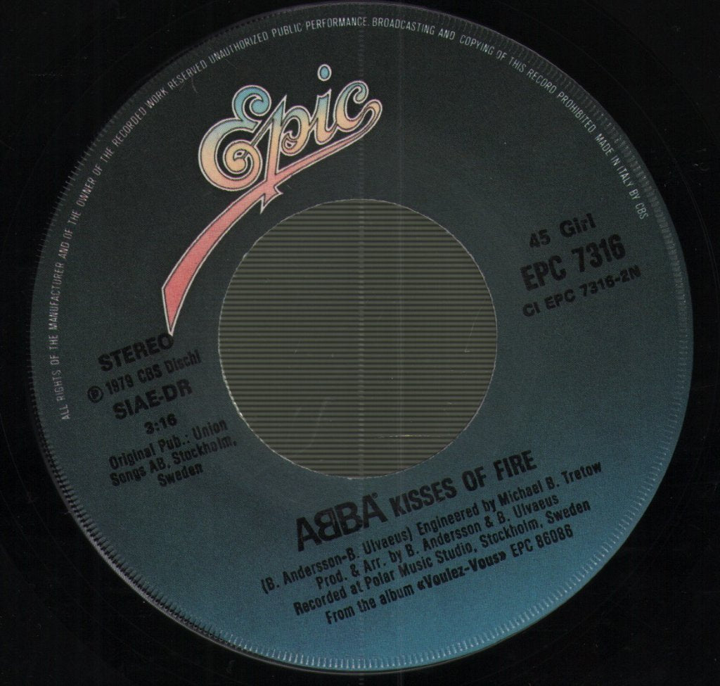 ABBA - Does Your Mother Know / Kisses Of Fire - 7 Inch