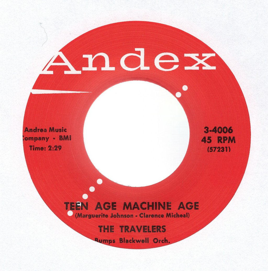 The Travelers - Teen Age Machine Age - 7 Inch