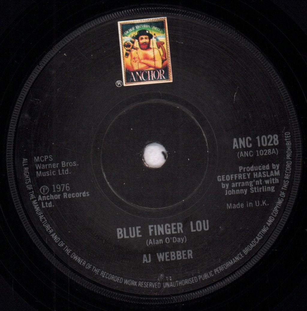 Aj Webber - Blue Finger Lou - 7 Inch