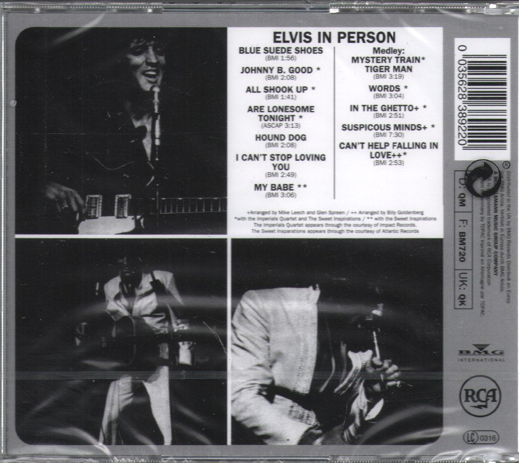 Elvis Presley - Elvis In Person At The International Hotel - Cd