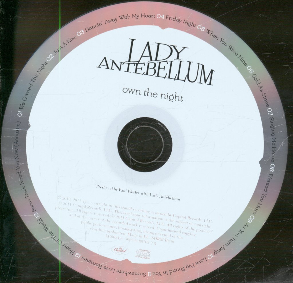 Lady Antebellum - Own The Night - Cd