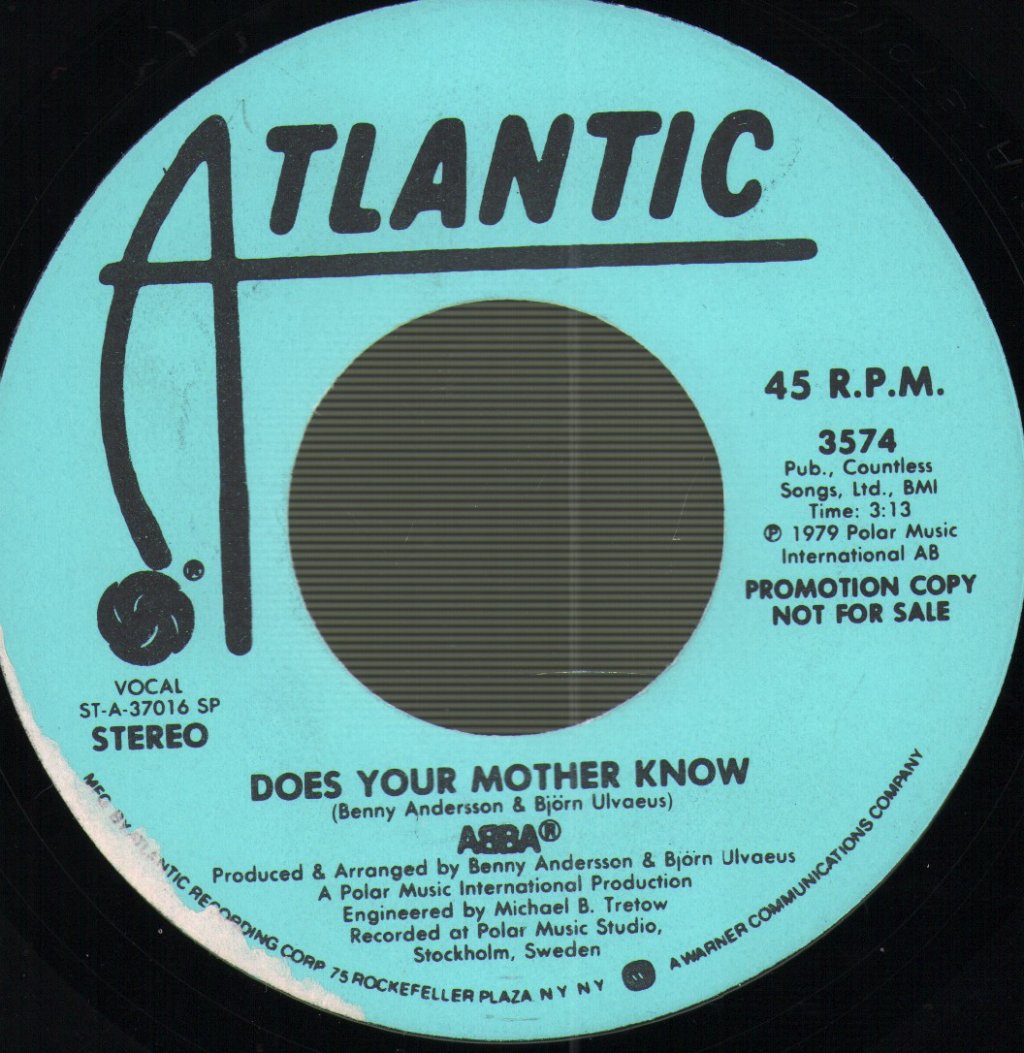 ABBA - Does Your Mother Know - 7 Inch