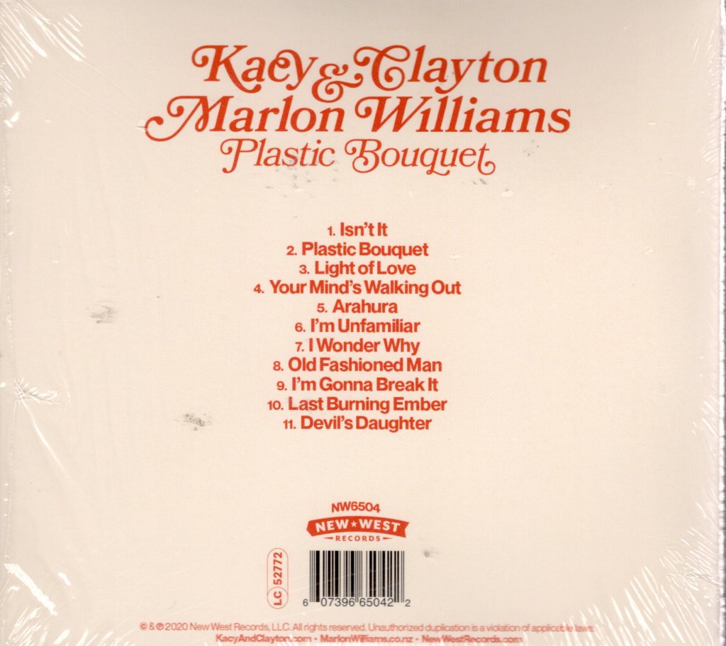 Kacy & Clayton and Marlon Williams - Plastic Bouquet - Cd