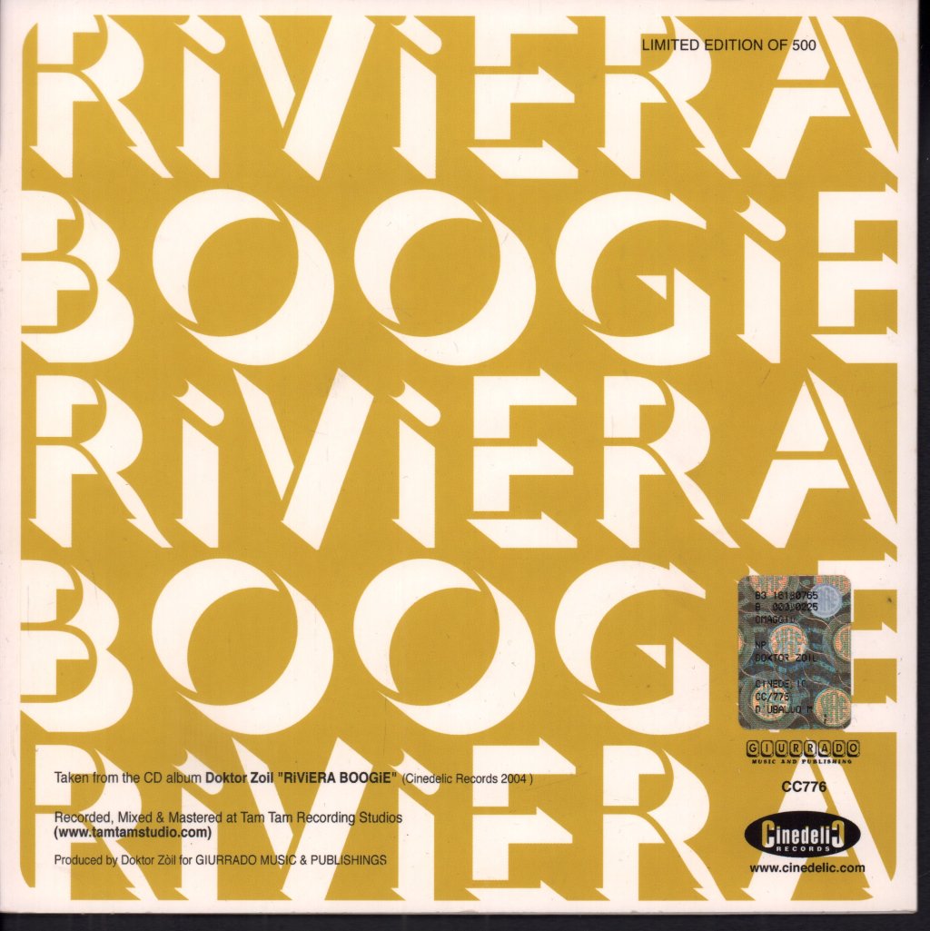 Doktor Zoil - Riviera Boogie - 7 Inch