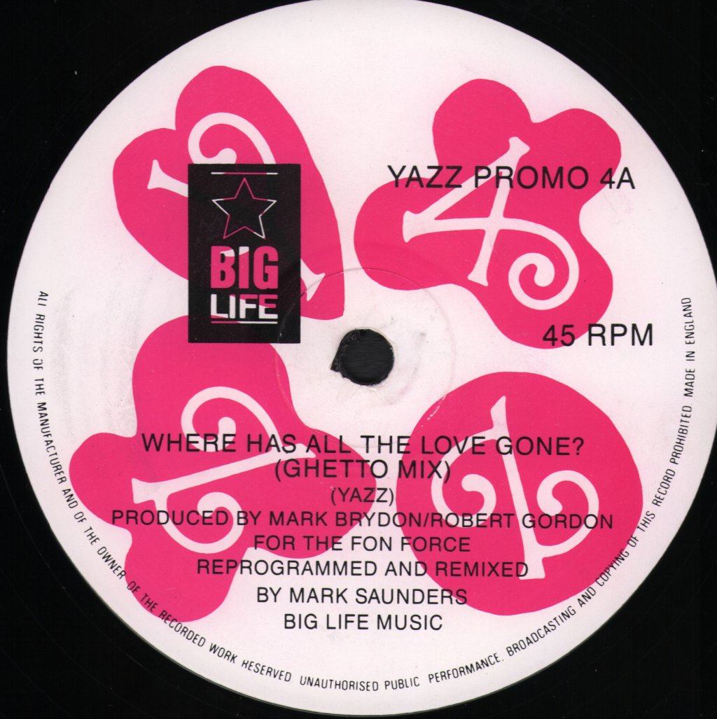 Yazz - Where Has All The Love Gone? - 12 Inch