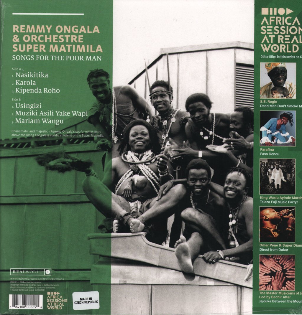 Remmy Ongala and Orchestre Super Matimila - Songs for the Poor Man - Lp