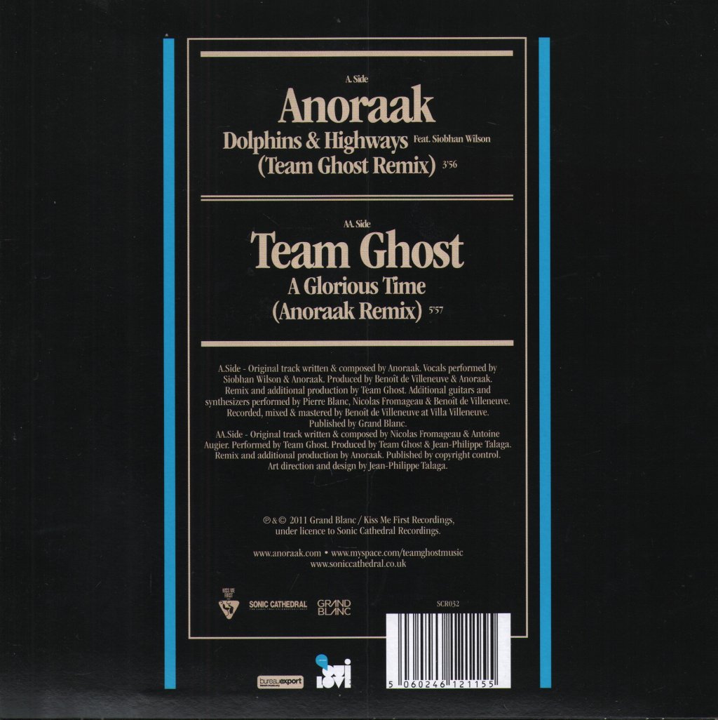 Anoraak/Team Ghost - Dolphins & Highways / A Glorious Time - 7 Inch