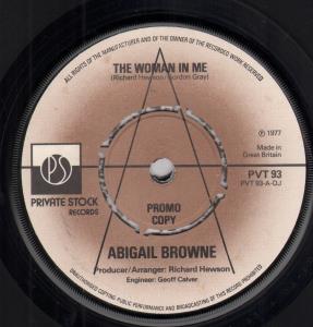 Abigail Browne - Woman In Me - 7 Inch