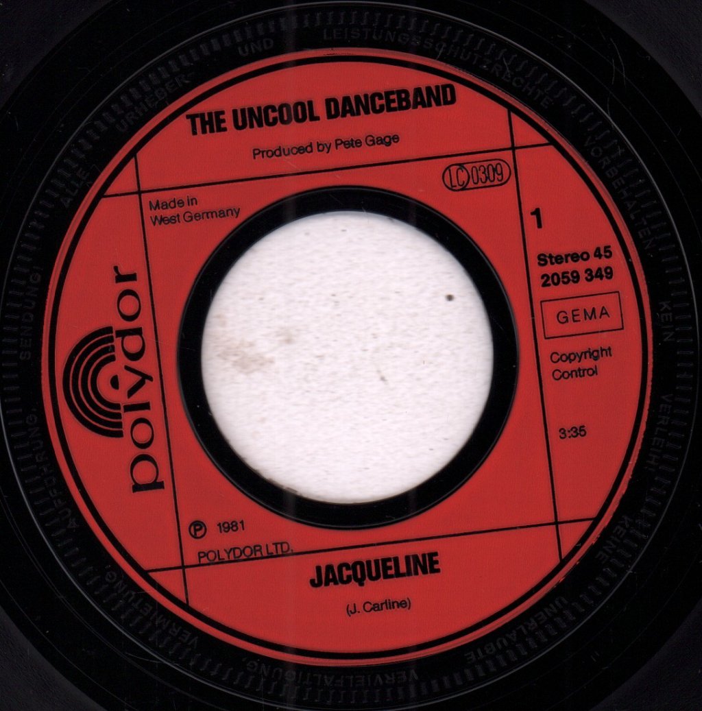 Uncool Danceband - Jacqueline - 7 Inch