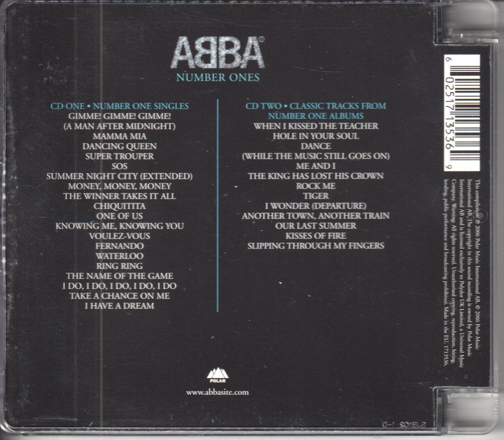 ABBA - Number Ones - Double Cd