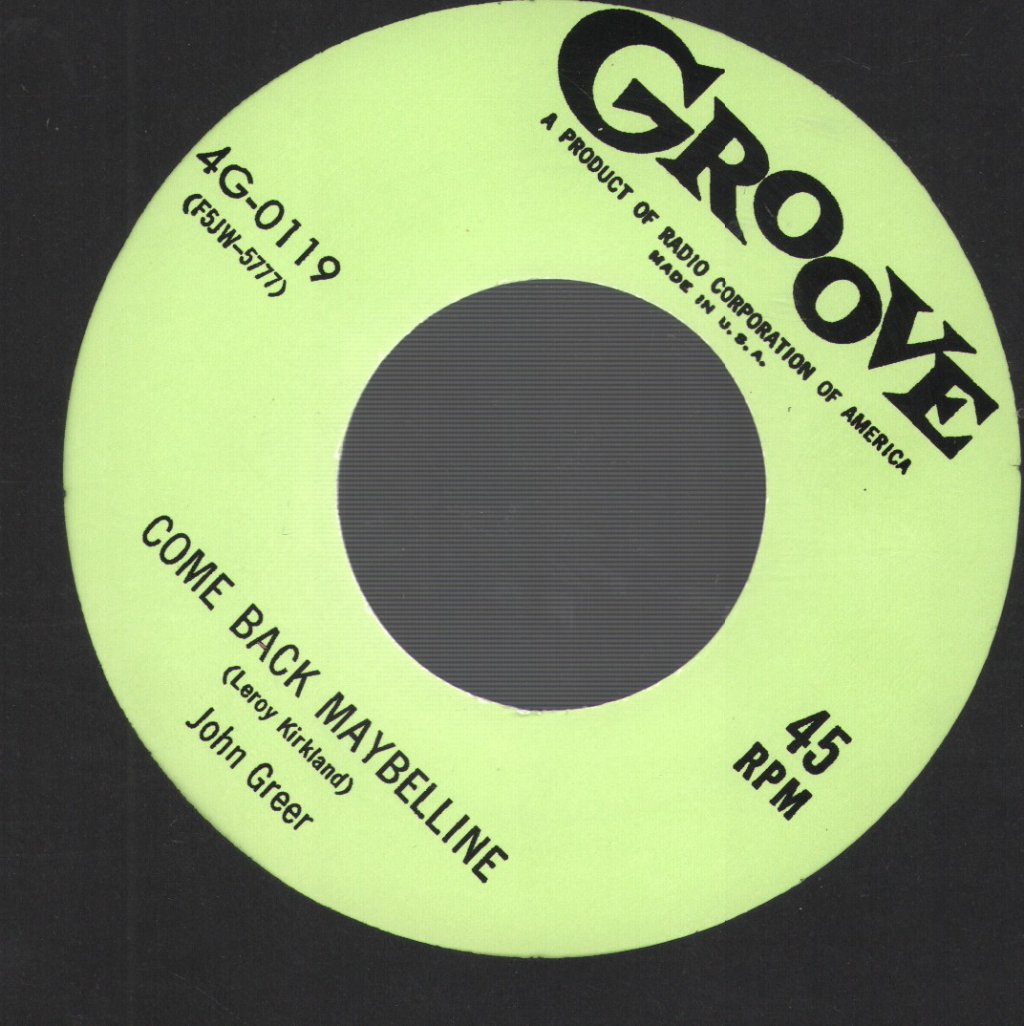 John Greer - Bottle It Up And Go - 7 Inch