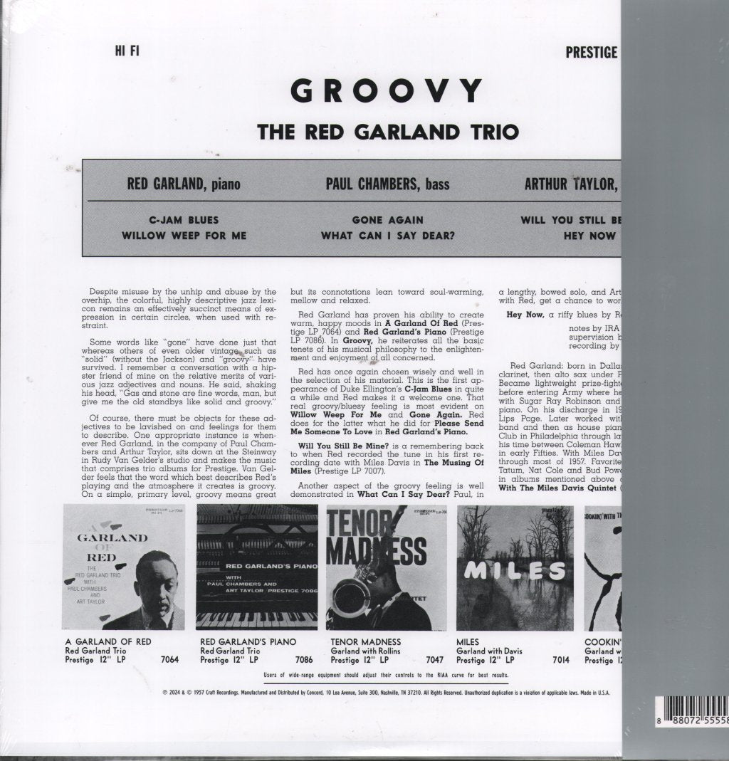 Red Garland Trio - Groovy - Lp