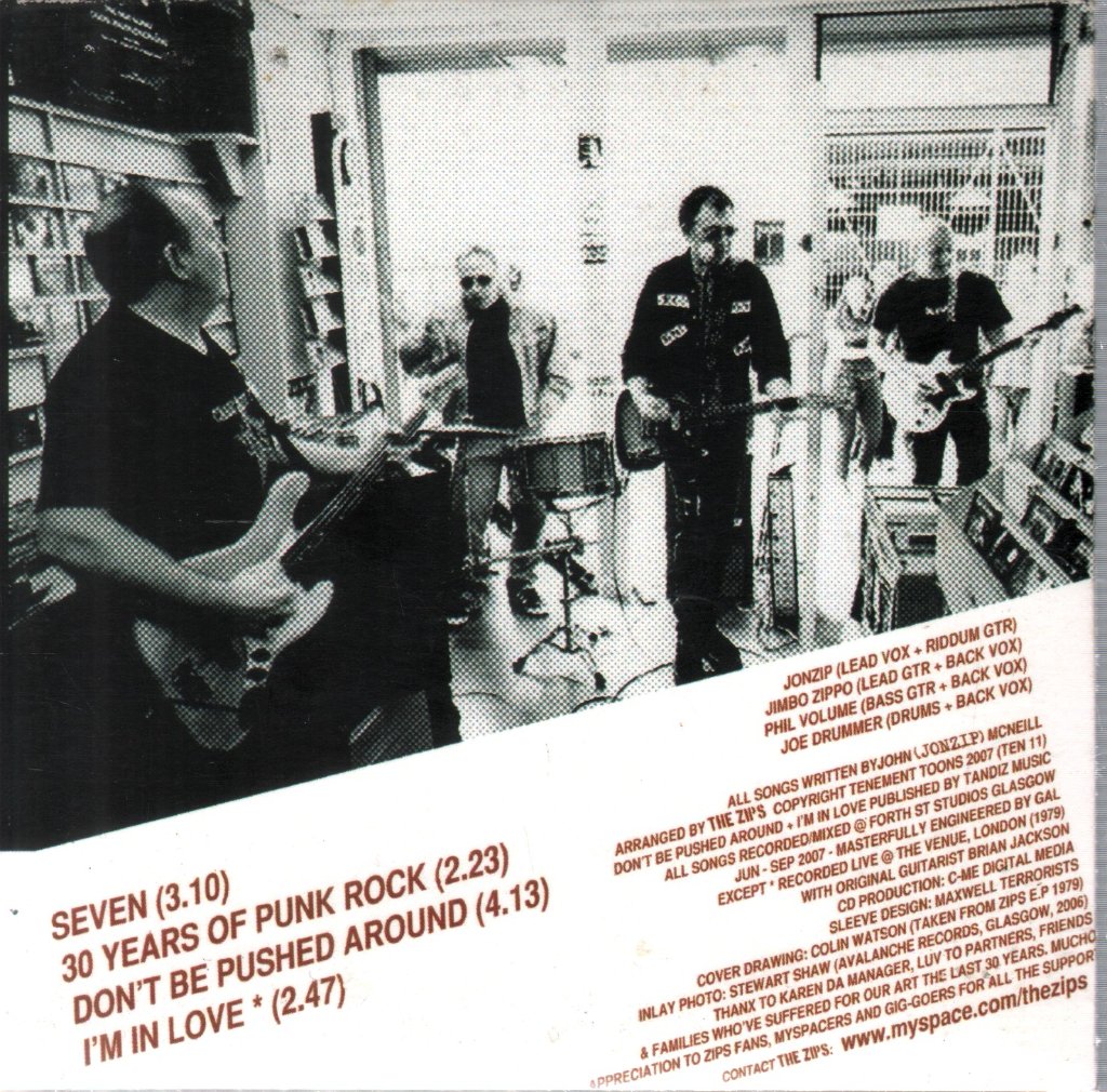 Zips (Punk) - 30 Years Of Punk Rock - Cdr