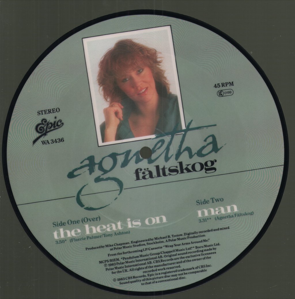 Agnetha Faltskog - Heat Is On - 7 Inch