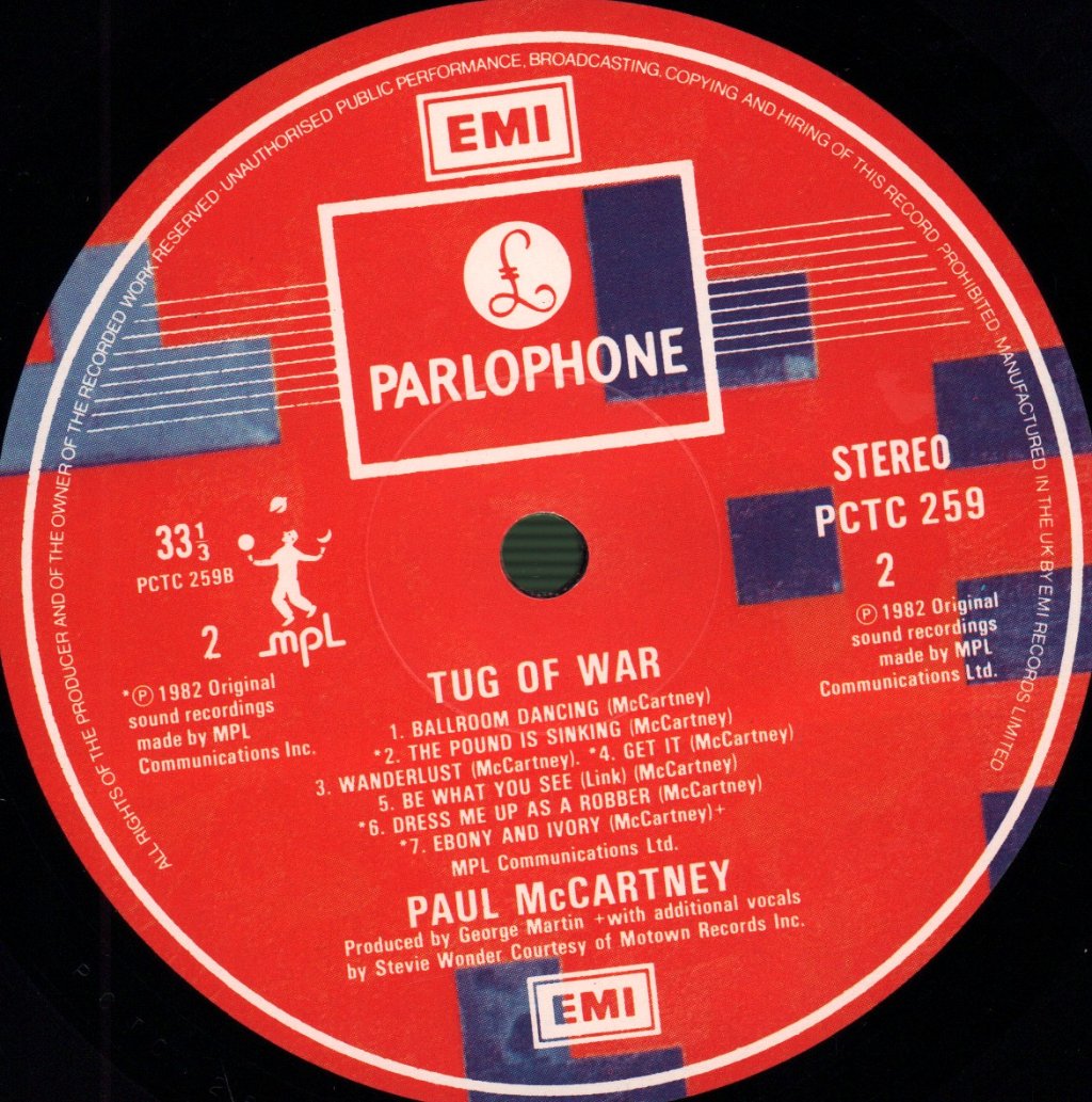 Paul McCartney - Tug Of War - Lp