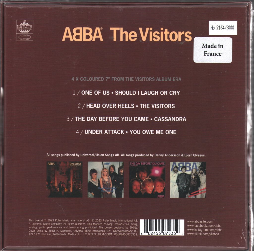 ABBA - Visitors - 7 Inch Box Set