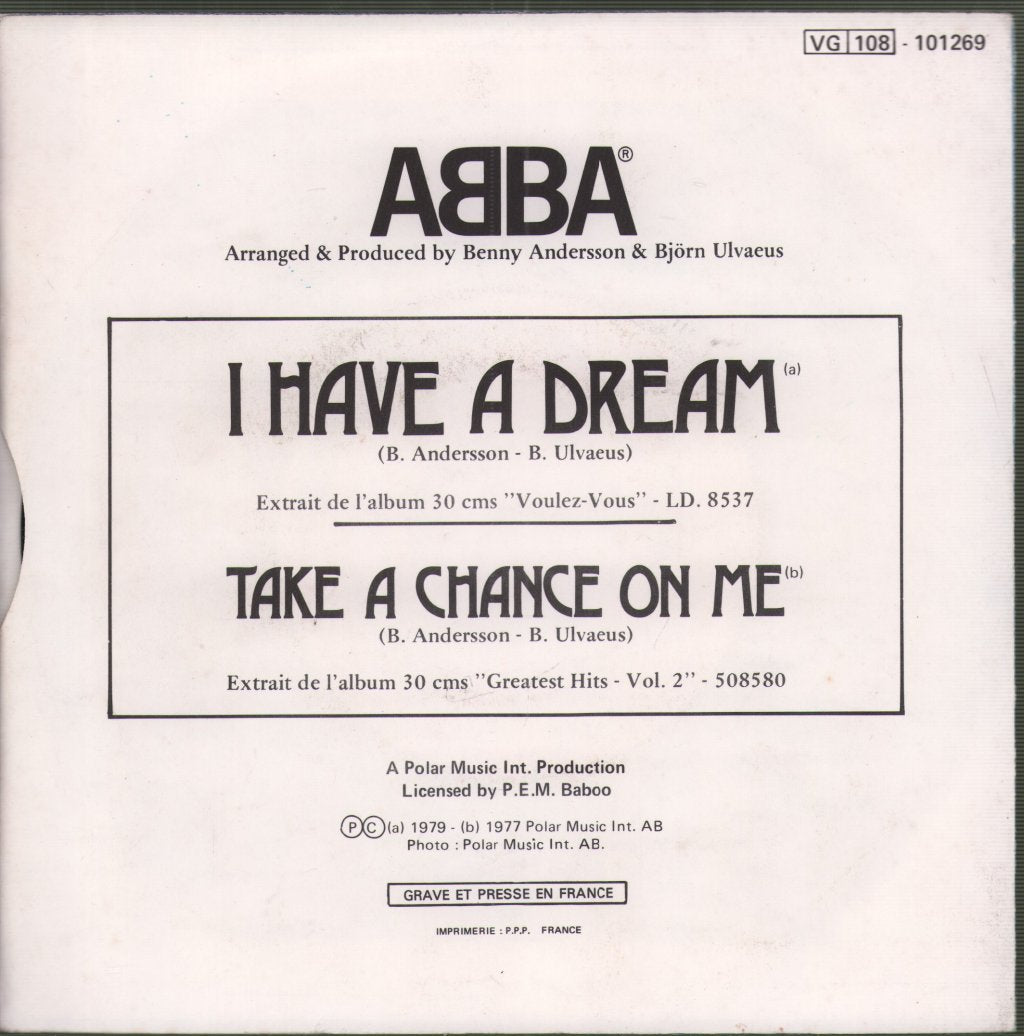 ABBA - I Have A Dream - 7 Inch