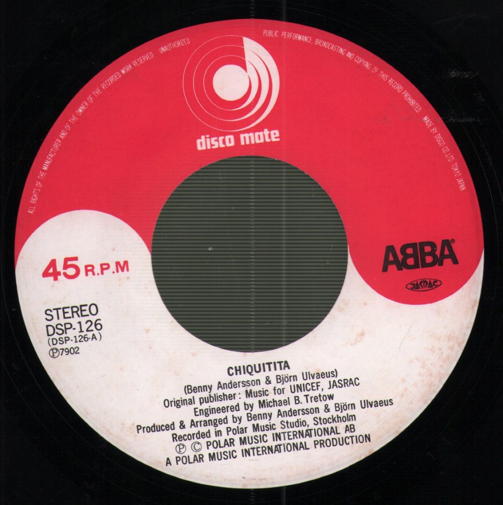 ABBA - Chiquitita c/w Lovelight - 7 Inch