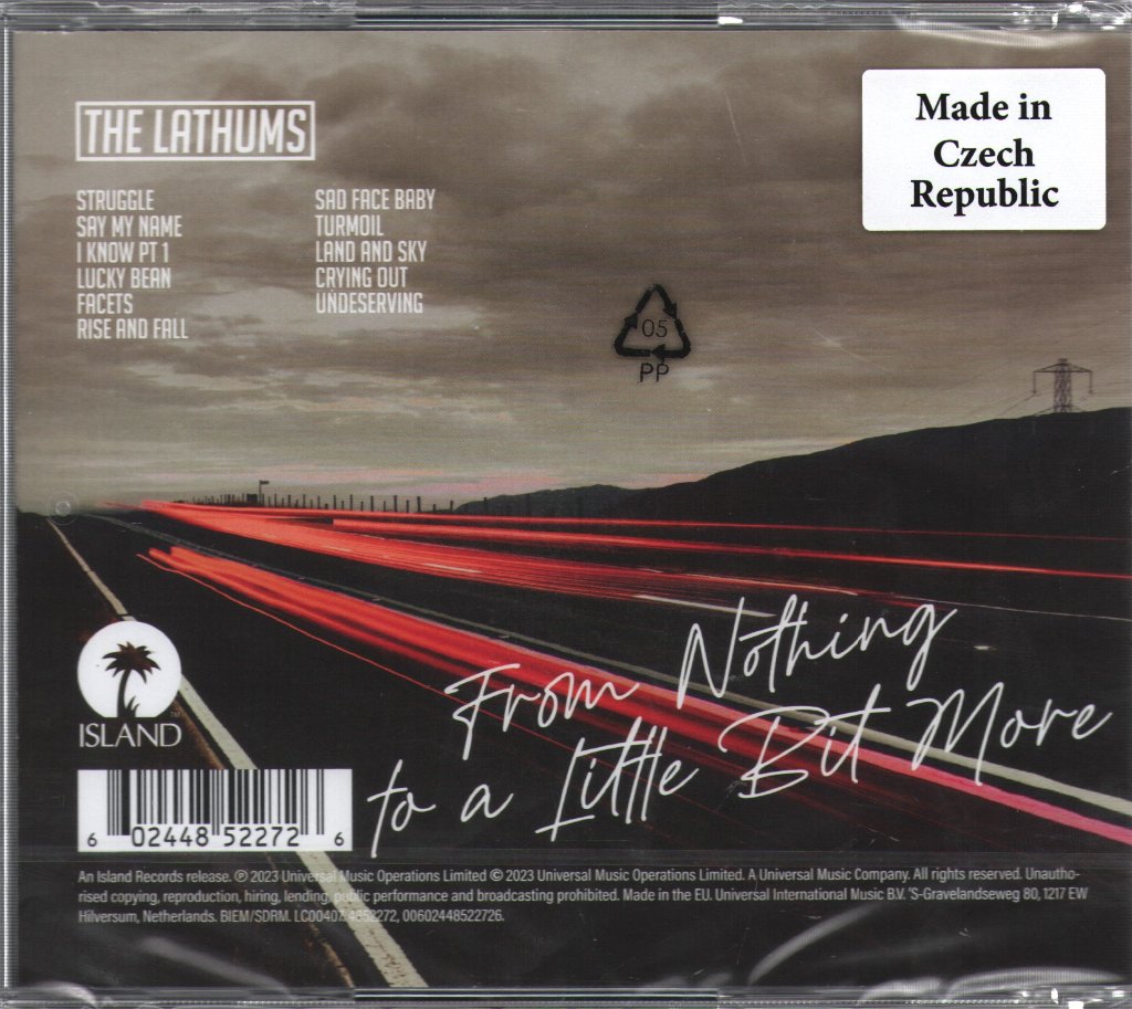 Lathums - From Nothing To A Little Bit More - Cd