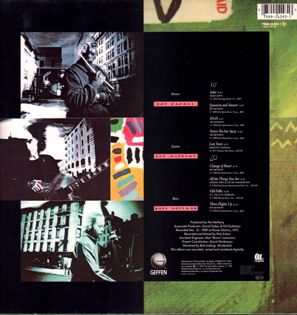 Pat Metheny / Dave Holland / Roy Haynes - Question And Answer - Lp