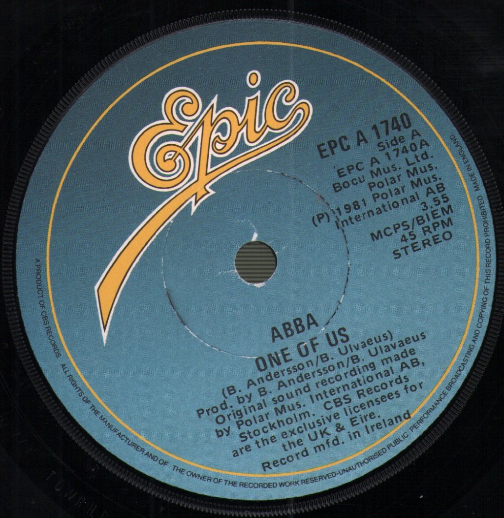 ABBA - One Of Us - 7 Inch