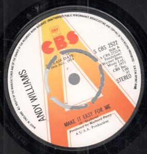 Andy Williams - Make It Easy For Me - 7 Inch